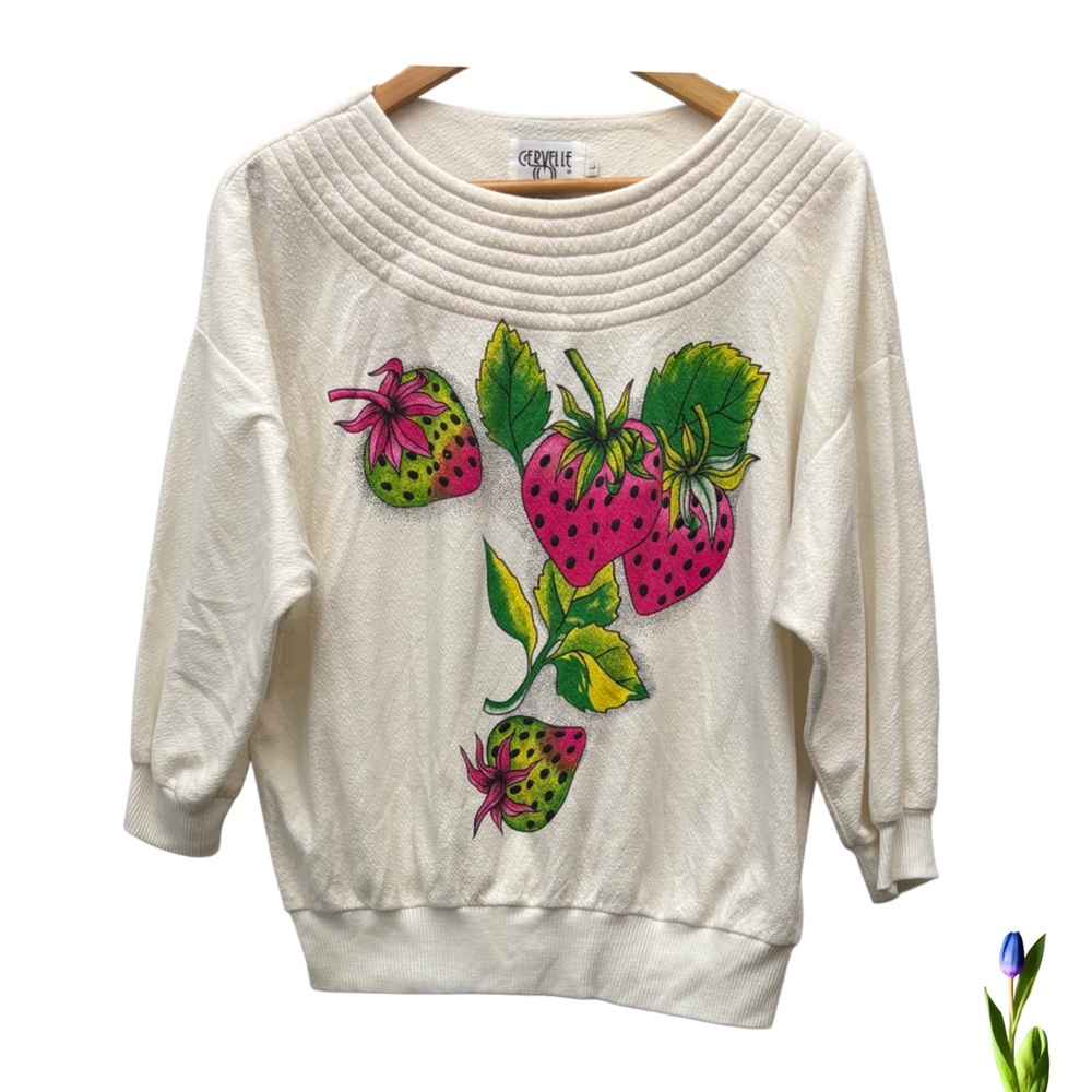 Vintage Cervelle Strawberry Sweatshirt Size L